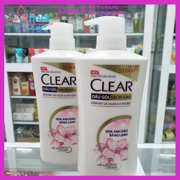 [HCM]Dầu gội Clear hoa anh đào chai 650g