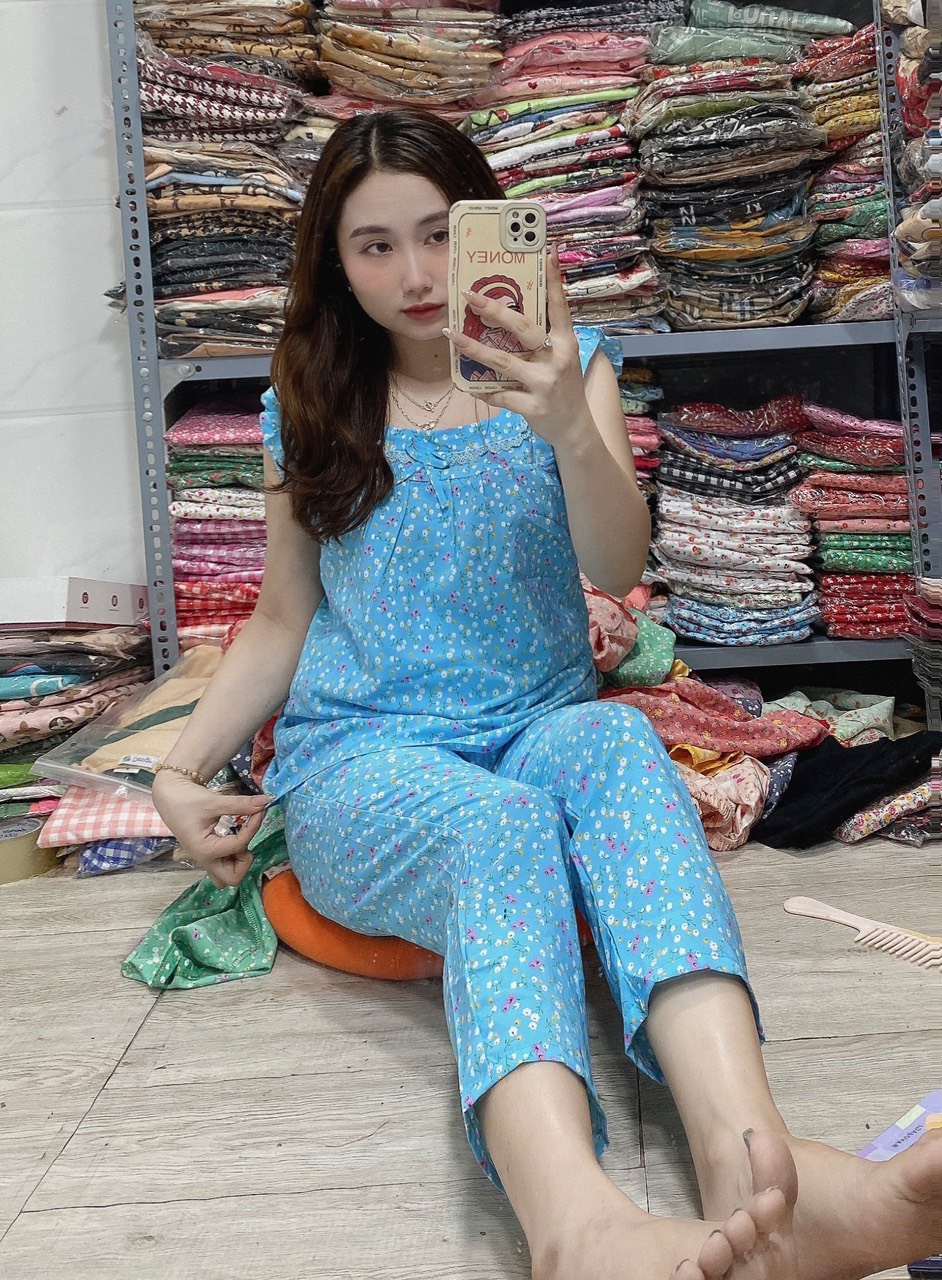 (GIÁ GỐC) Đồ bộ lụa mango có túi 55 - 65kg