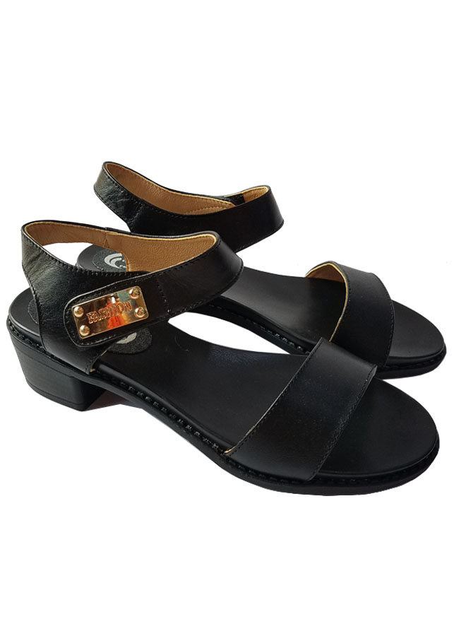 Giày Sandal Nữ Cao Gót Da Bò BIGBEN CG100