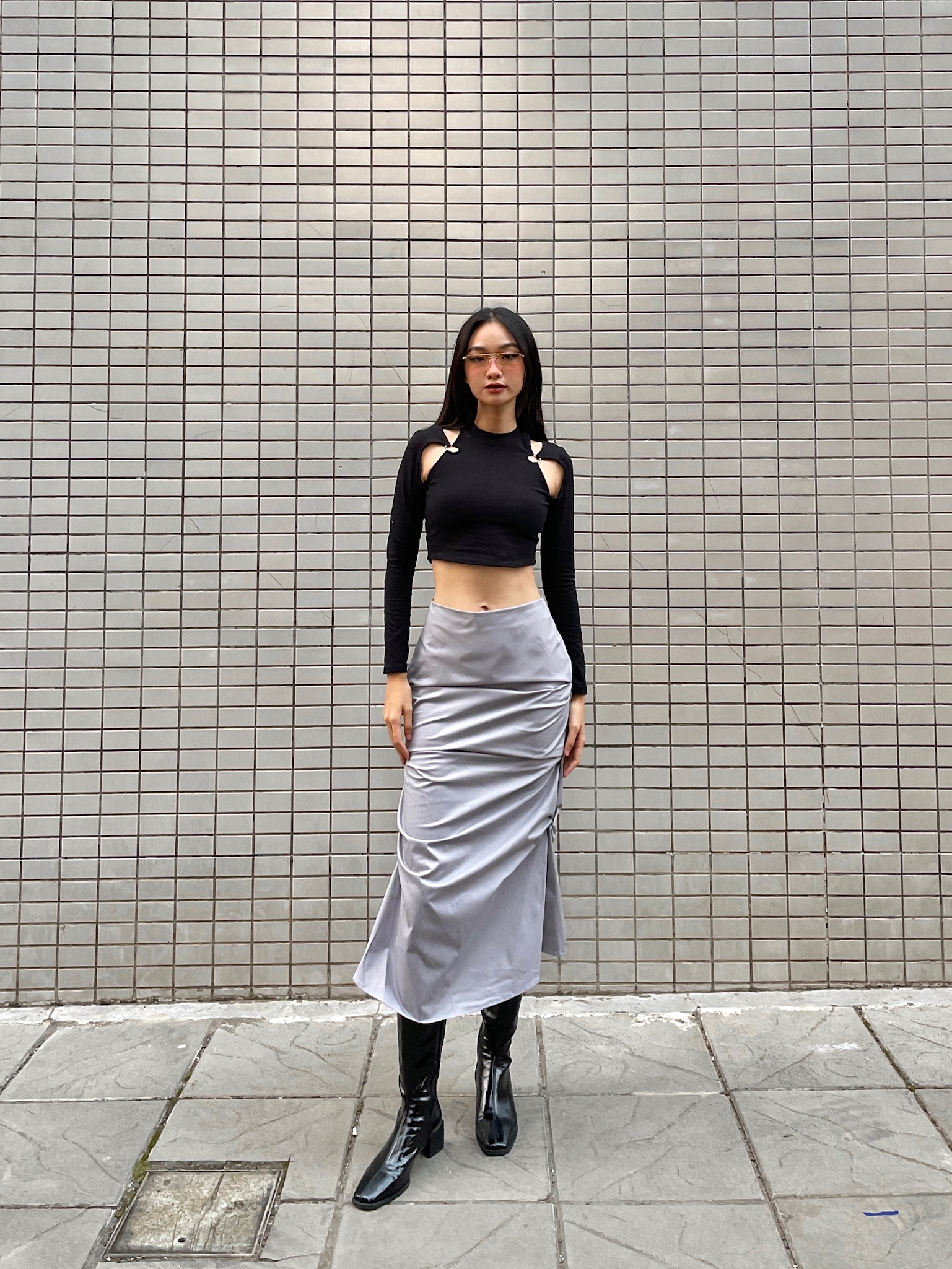 Áo croptop tay dài | NADIA TOP - CLÉLIE