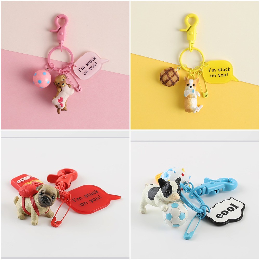 [HCM][SIÊU DỄ THƯƠNG]Móc khóa chó cute đeo cặp táp
