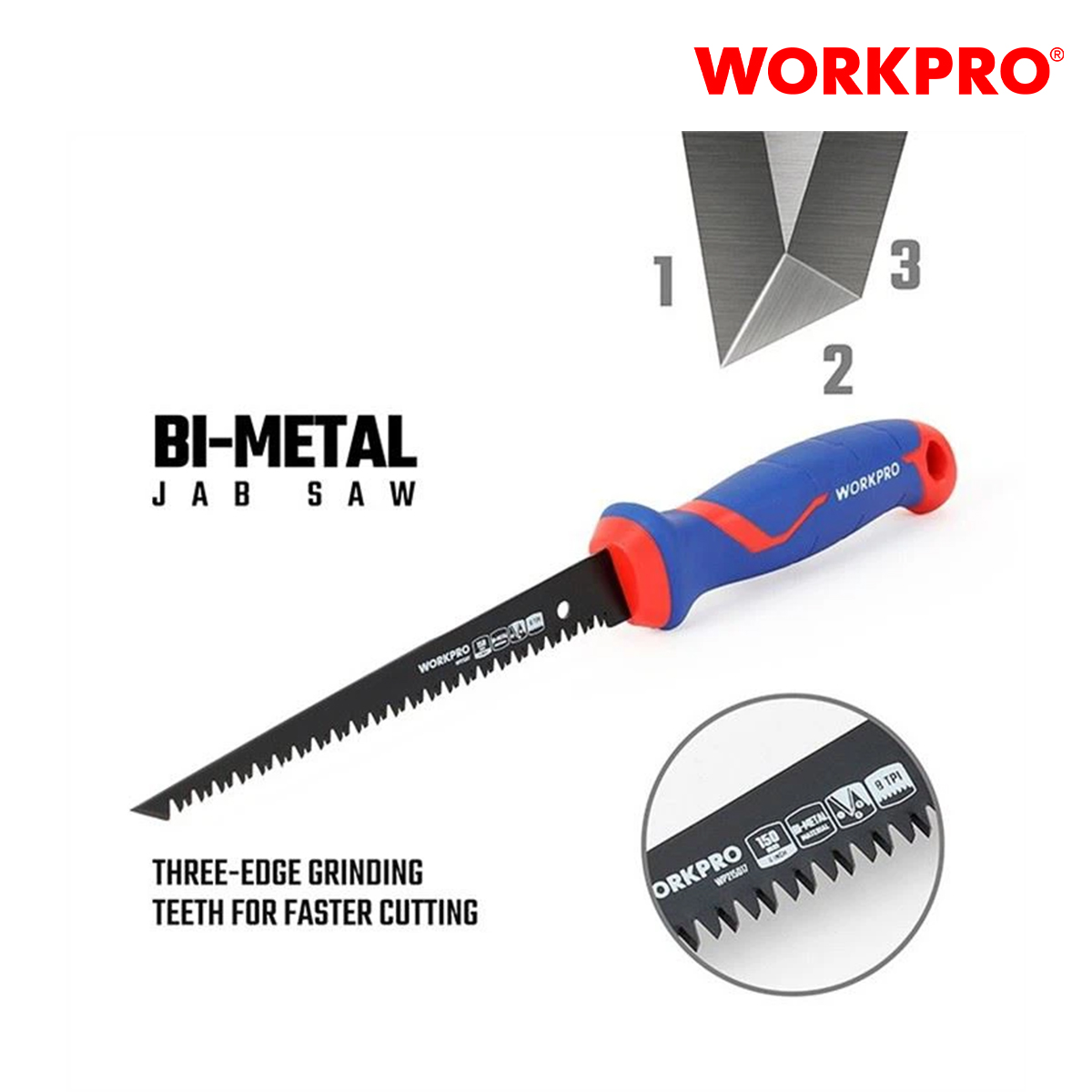 Workpro dual needle metal saw blade (sword) with 150mm (6 inches)