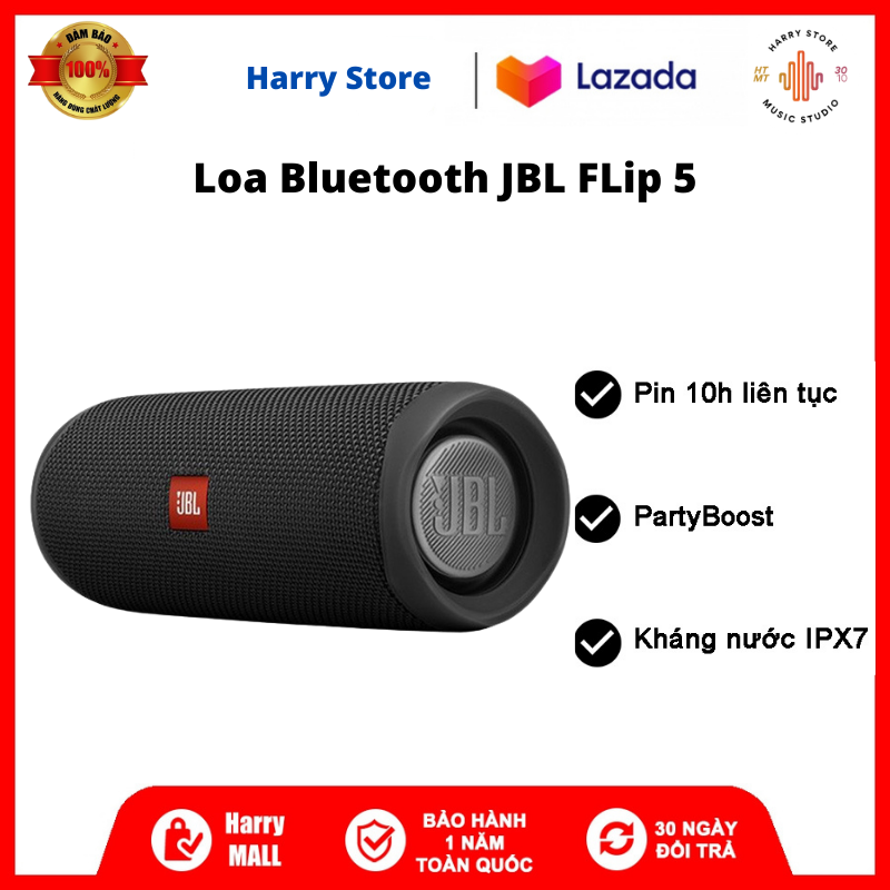 [NEW SALE] Loa Bluetooth di động cao cấp - Loa JBL FLIP 5 | Nhiều màu sắc | Chống nước IPX7 | Sạc nhanh | Sạc Type - C | Công suất 20W | Soundclear audio Loa bluetooth di động JBL Flip 5 - Dung lượng 4800mAH chơi nhạc đến 12h