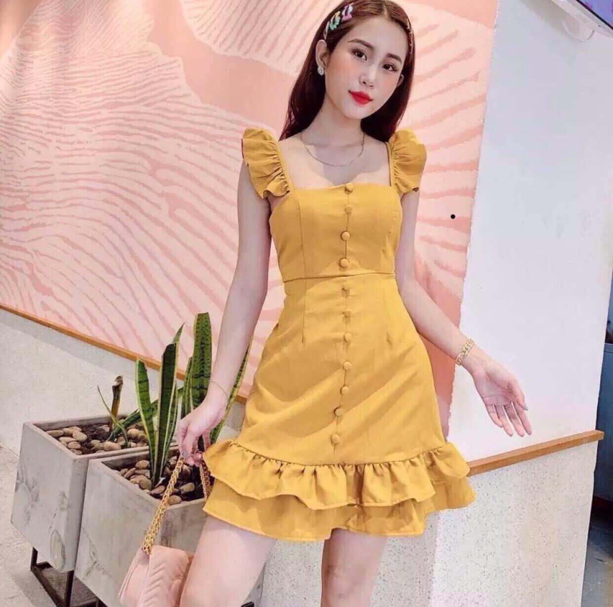 [HCM]Đầm xếp ly -HT