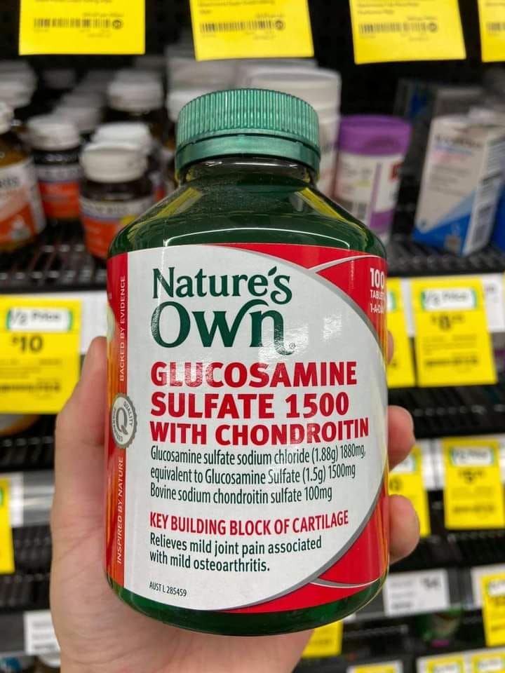 Bổ xương khớp Nature's own glucosamin sulfate 1500 with chondroitin