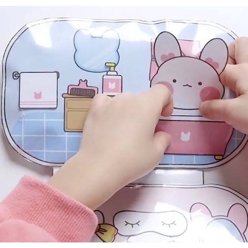 squishy giấy biệt thự của thỏ con cực đáng yêu hot nhất
