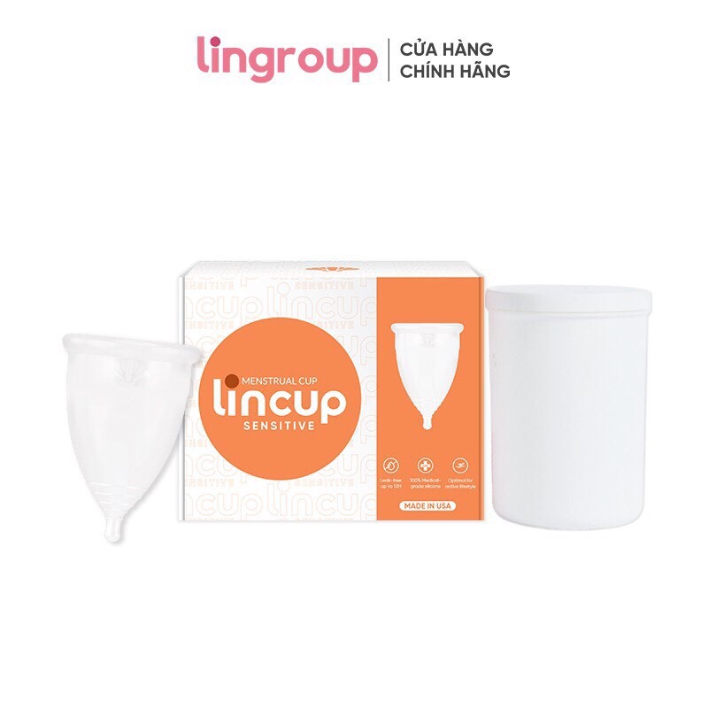 Cốc nguyệt san Lincup, Lincup Sensitive, Lincup Plus + Cốc tiệt trùng nhập khẩu