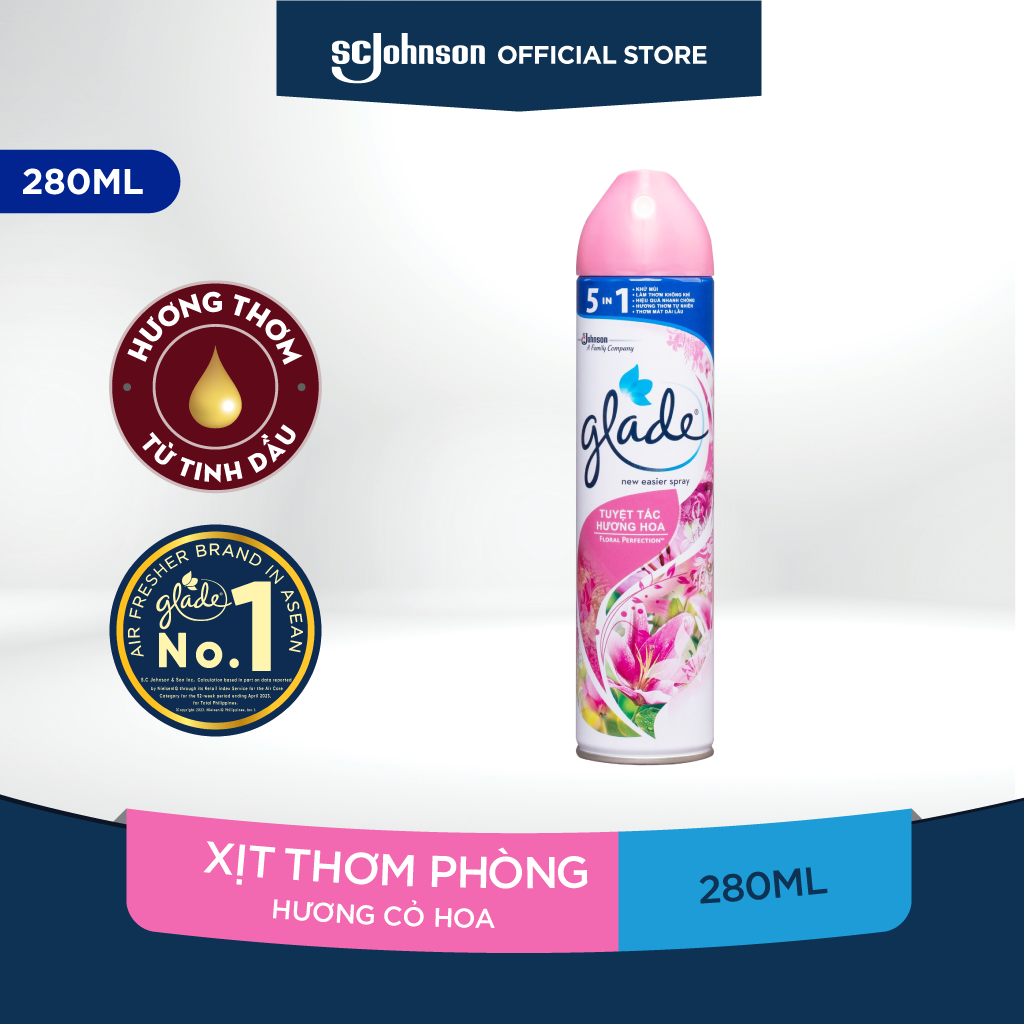 GLADE Xịt thơm phòng Hương Cỏ Hoa 280ml
