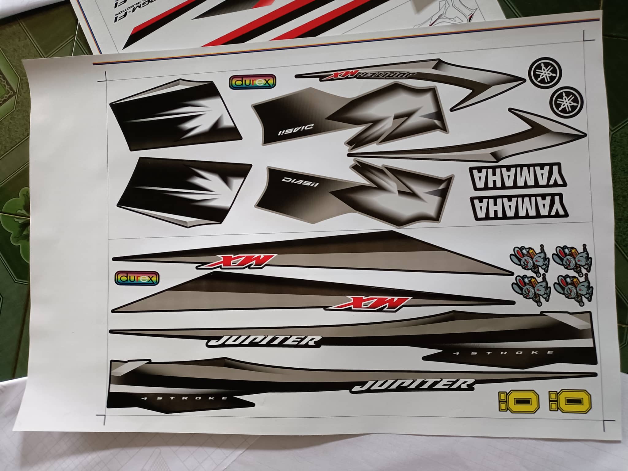 tem rời jupiter MX 2010 đen bạc