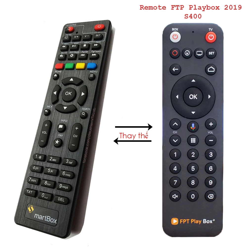 SmartBox - Remote điều khiểu SmartBox, thay thế FPT 2018 2019