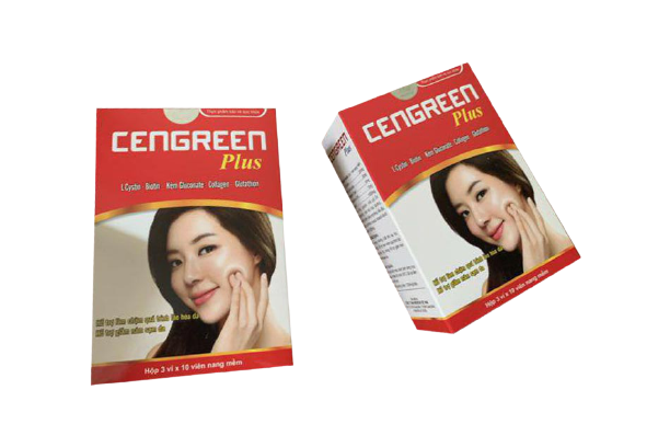 Cengreen plus - viên uống đẹp da móng tóc - Hộp 30 viên