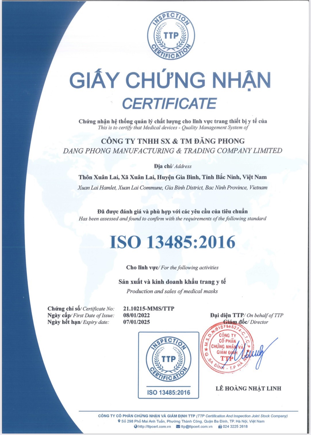 1 Túi (10 Cái) Khẩu Trang 4D MASK KF94