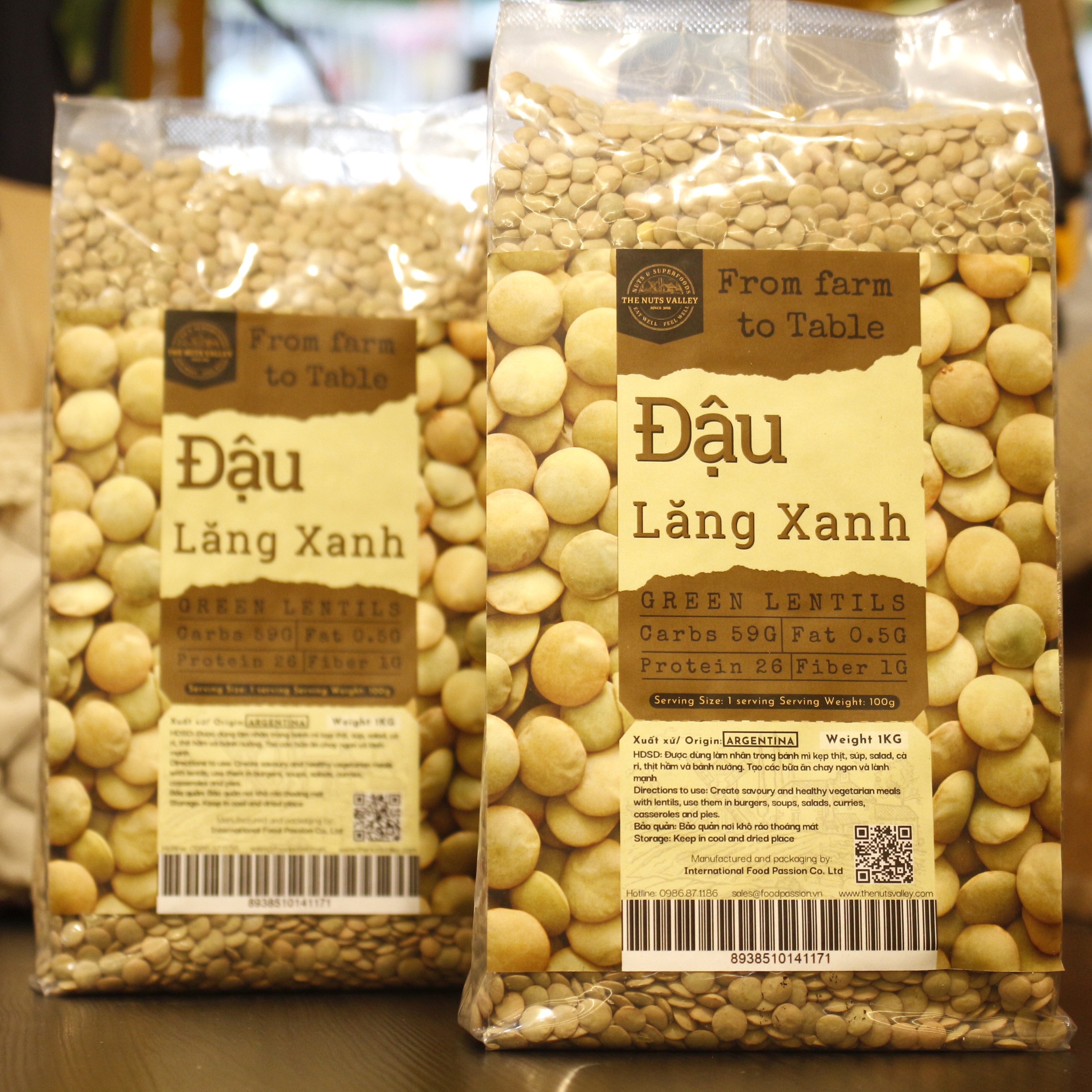 Đậu Lăng Xanh - GREEN LENTILS The Nuts Valley