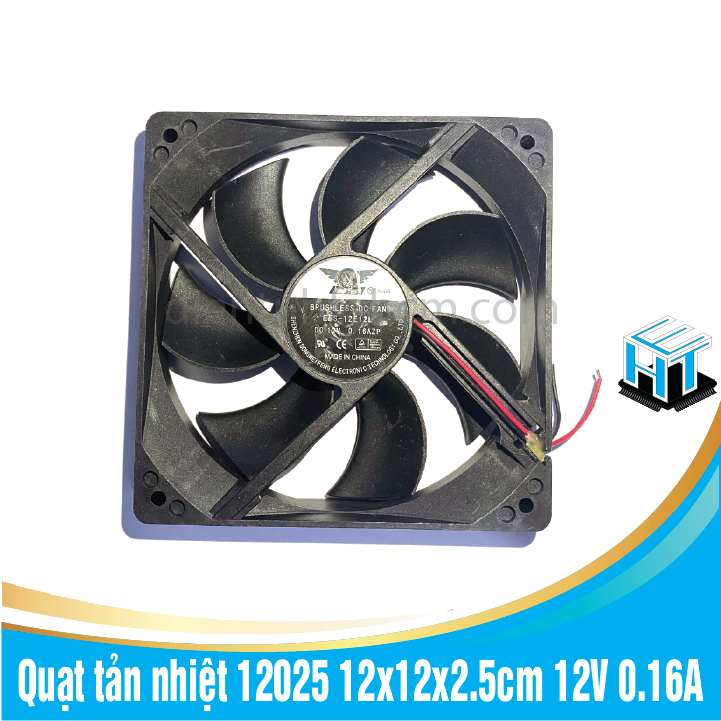 Quạt tản nhiệt 12025 12x12x2.5cm 12v 0.16a