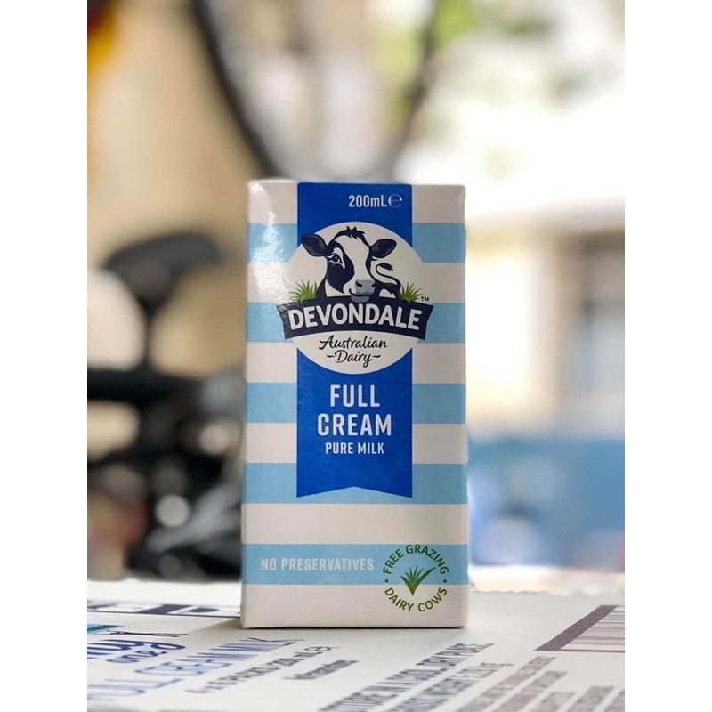 Sữa Tươi Devondale Full Cream Úc (Thùng 24 Hộp 200Ml)