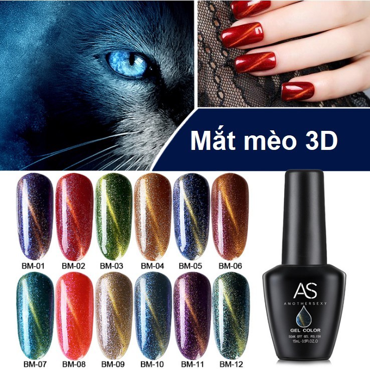 [HCM]SƠN GEL AS MÃ BM MẮT MÈO 3D
