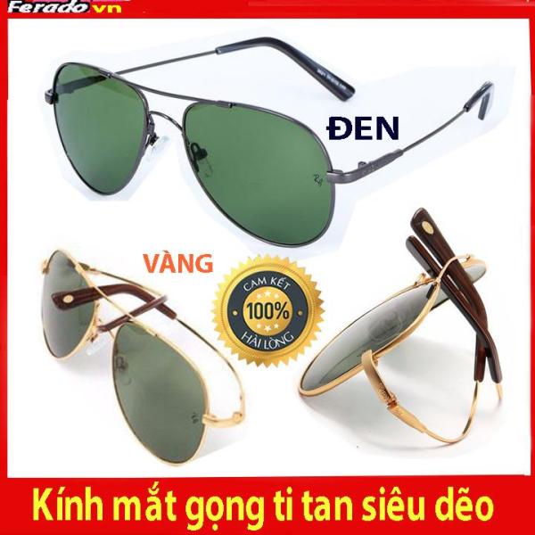 Giá bán Mắt kính gọng titan siêu dẽo tròng thủy tinh chống UV400 bẻ không gãy