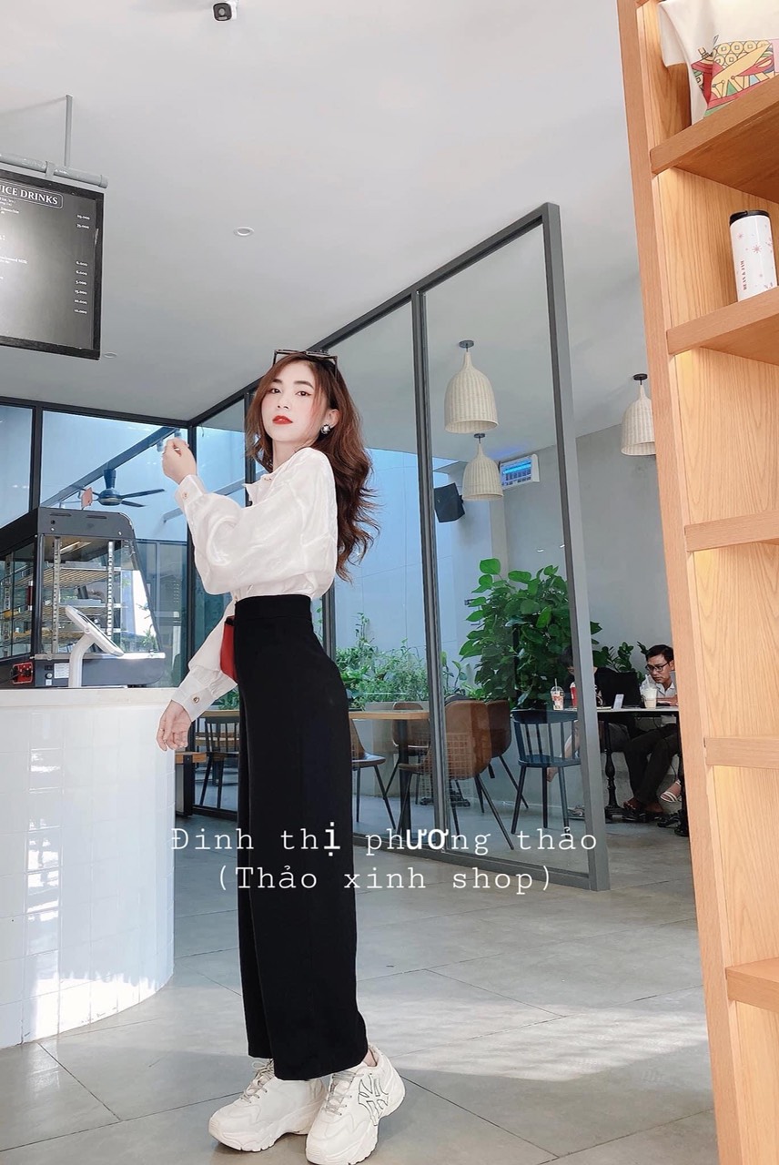SET QUẦN SUÔNG + ÁO SƠ MI TAY DÀI