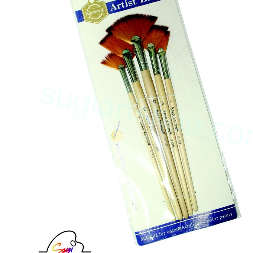 Bộ cọ đầu quạt 5 cây Keepsmiling 8150