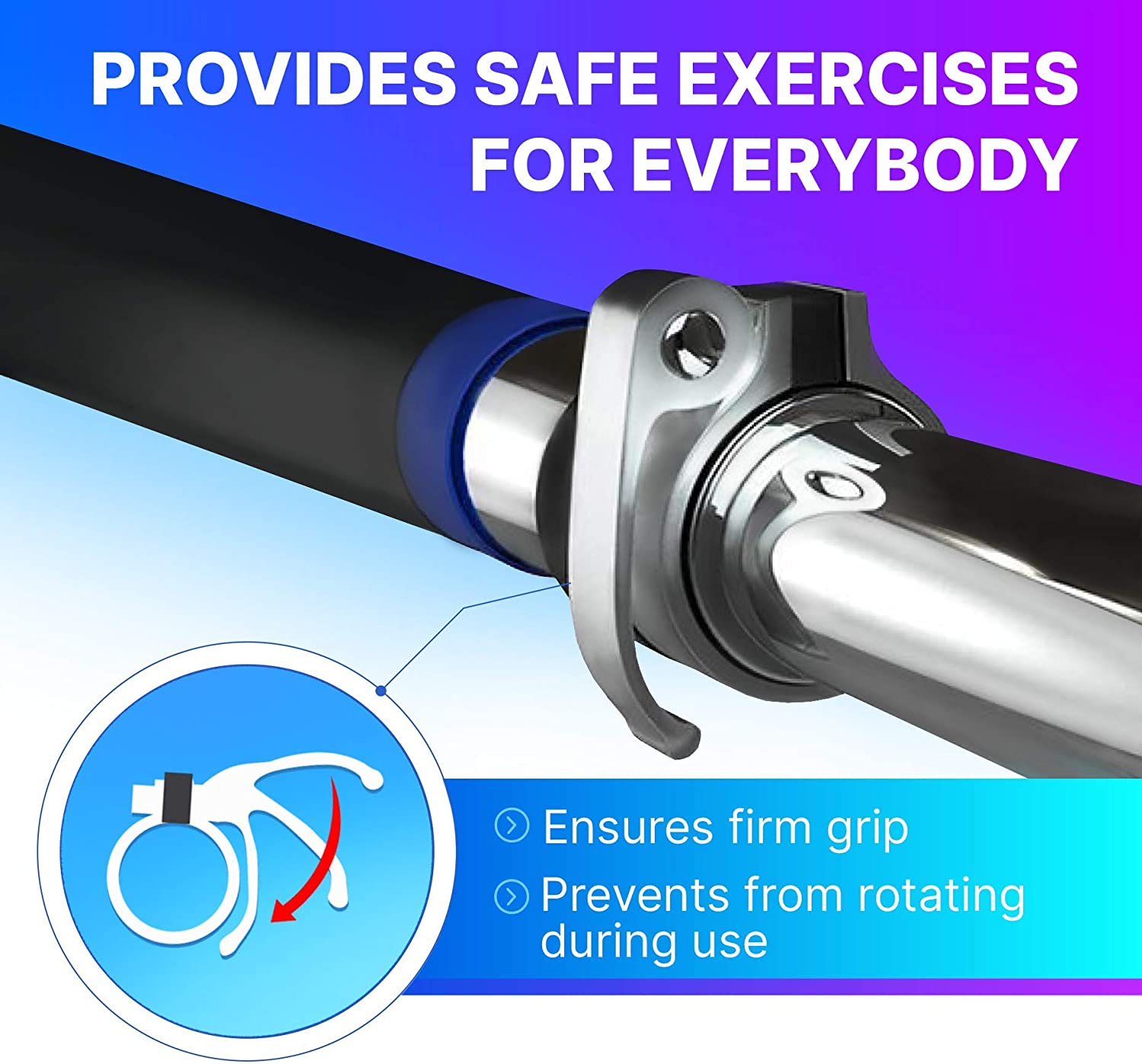 Pull Up Bar Doorway Exercise Equipment Wall Mounted Adjustable Width with Locking Mechanism Home Upper Body Chin Up Workout Fitness Gym for Men and Women dododios - Xà đơn treo cửa gắn tường không cần bắt vít  - Chính hãng dododios - Màu NGẪU NHIÊN