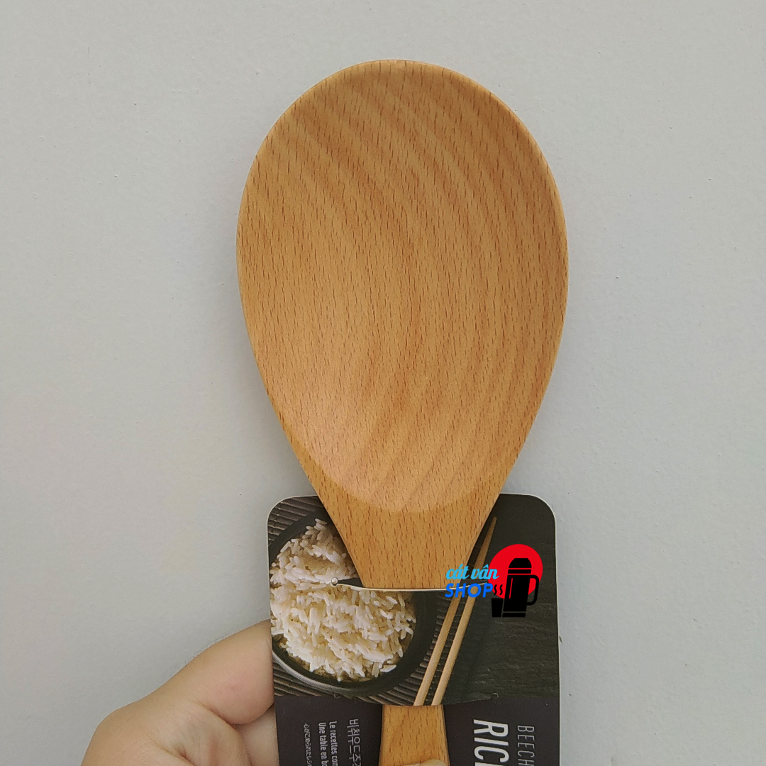 Muôi múc cơm vá múc cơm Lock&Lock bằng gỗ sồi P-1055