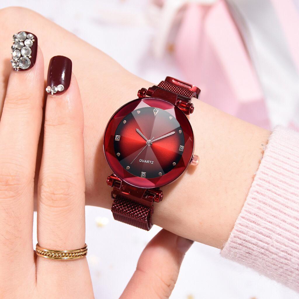 Đồng hồ thời trang nữ dây lưới nam châm  Ulzzang