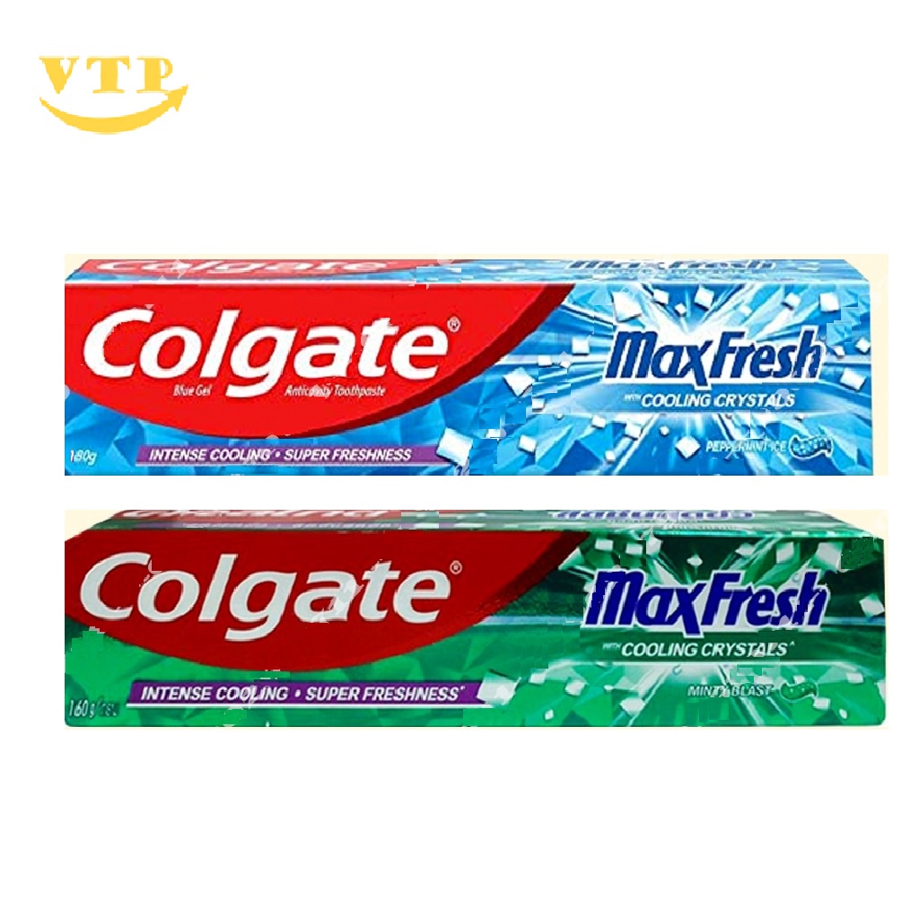 Chính hãng Combo 2 Tuýp Kem Đánh Răng Colgate MaxFresh 160g Thái Lan