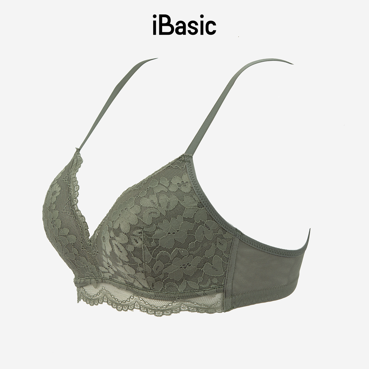 Áo ngực big size iBasic mút mỏng không gọng phối ren BRAY093