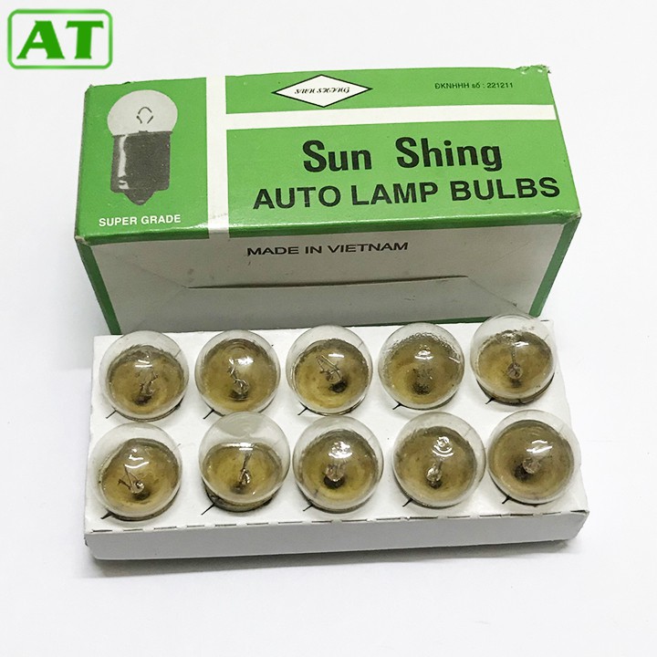 Hộp 10 bóng đèn ô tô đui cài một tóc 24v 10w