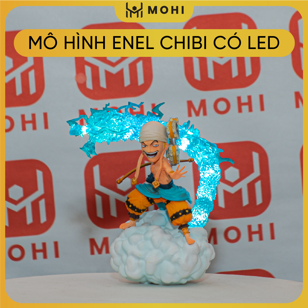 [Có BOX - Có Bản LED] Mô hình chibi Enel chúa trời - Cao 12CM - One Piece