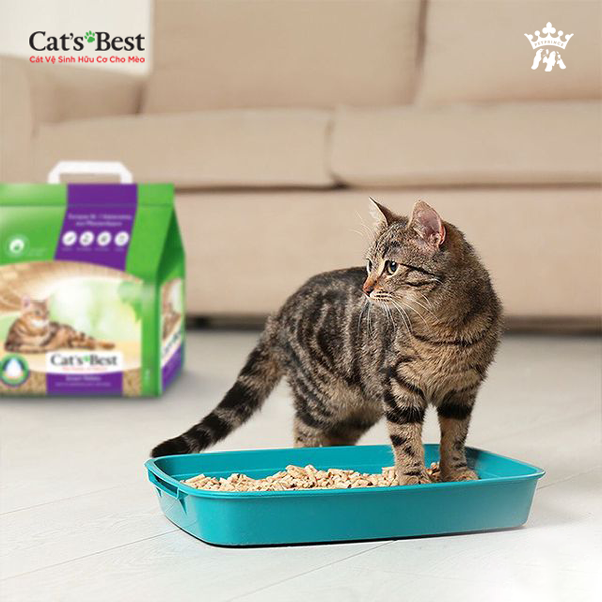 CÁT GỖ CAT'S BEST SMART PELLETS TỪ ĐỨC CHO MÈO