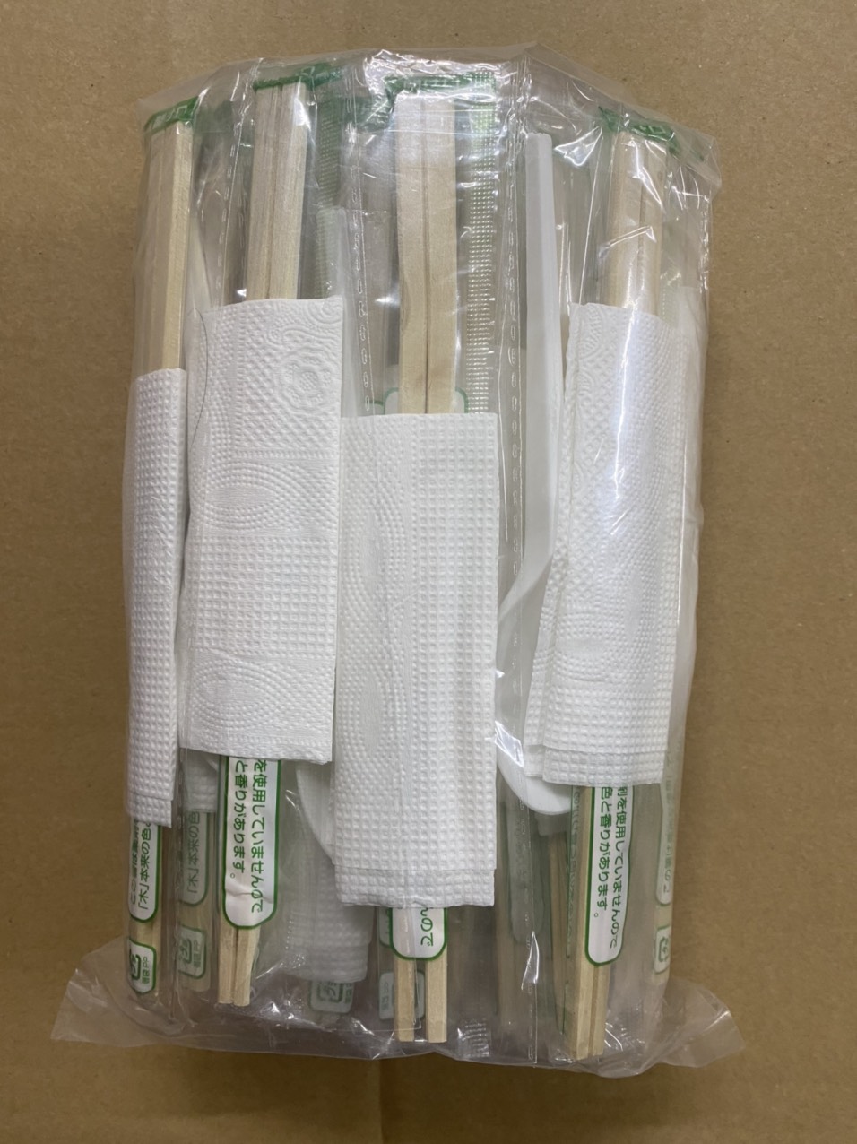 Sét 50 bộ combo- Đũa-Thìa-Giấy-Tăm,đũa opp dùng 1 lần
