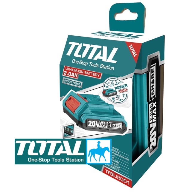 Pin sạc 20V 4.0Ah lithium-ion battery TOTAL tfbli2002