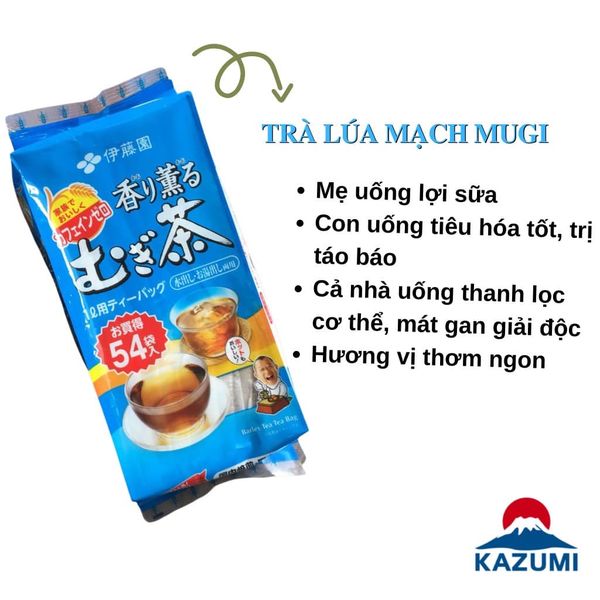 Trà gạo mugi nhật bản 54 túi lọc