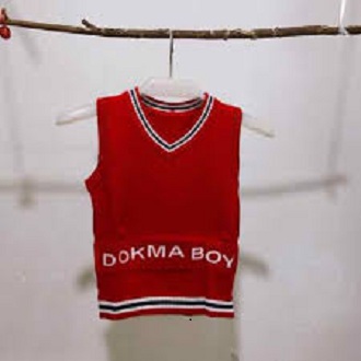 Áo gile len lông cừu Dokma bé trai từ 3 - 12 tháng