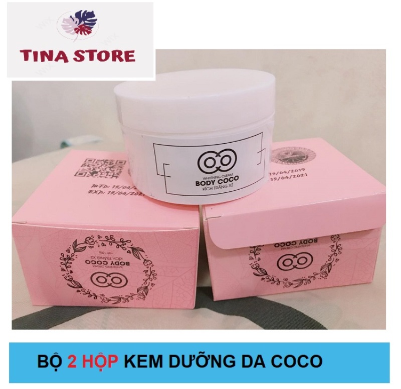 Bộ 2 Hộp Kem Coco Dưỡng Cho Body - Mẫu mới