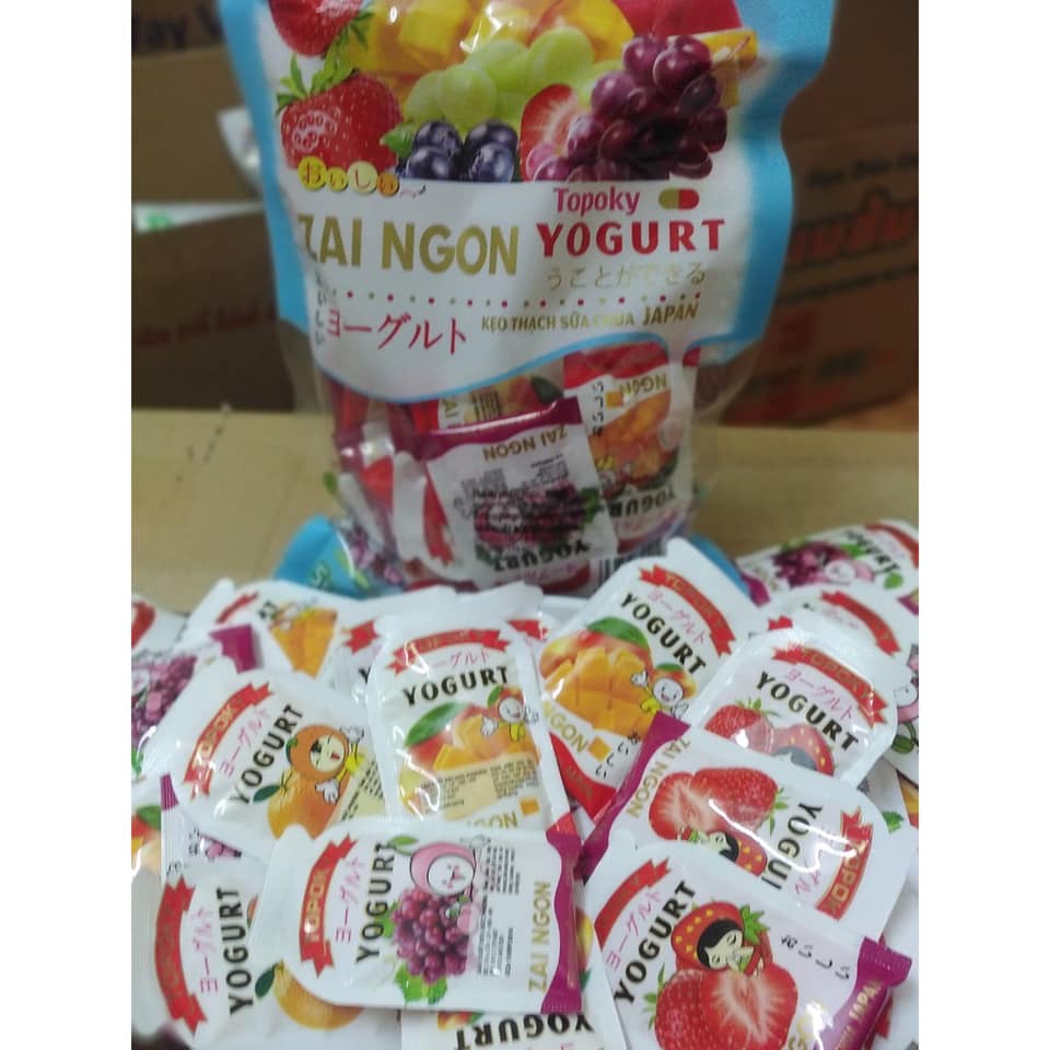 Thạch zai - Thạch zai Ngon Yogurt 400g - 28k ( các vị : Cam, xoài, dâu Tây, nho Mỹ….)