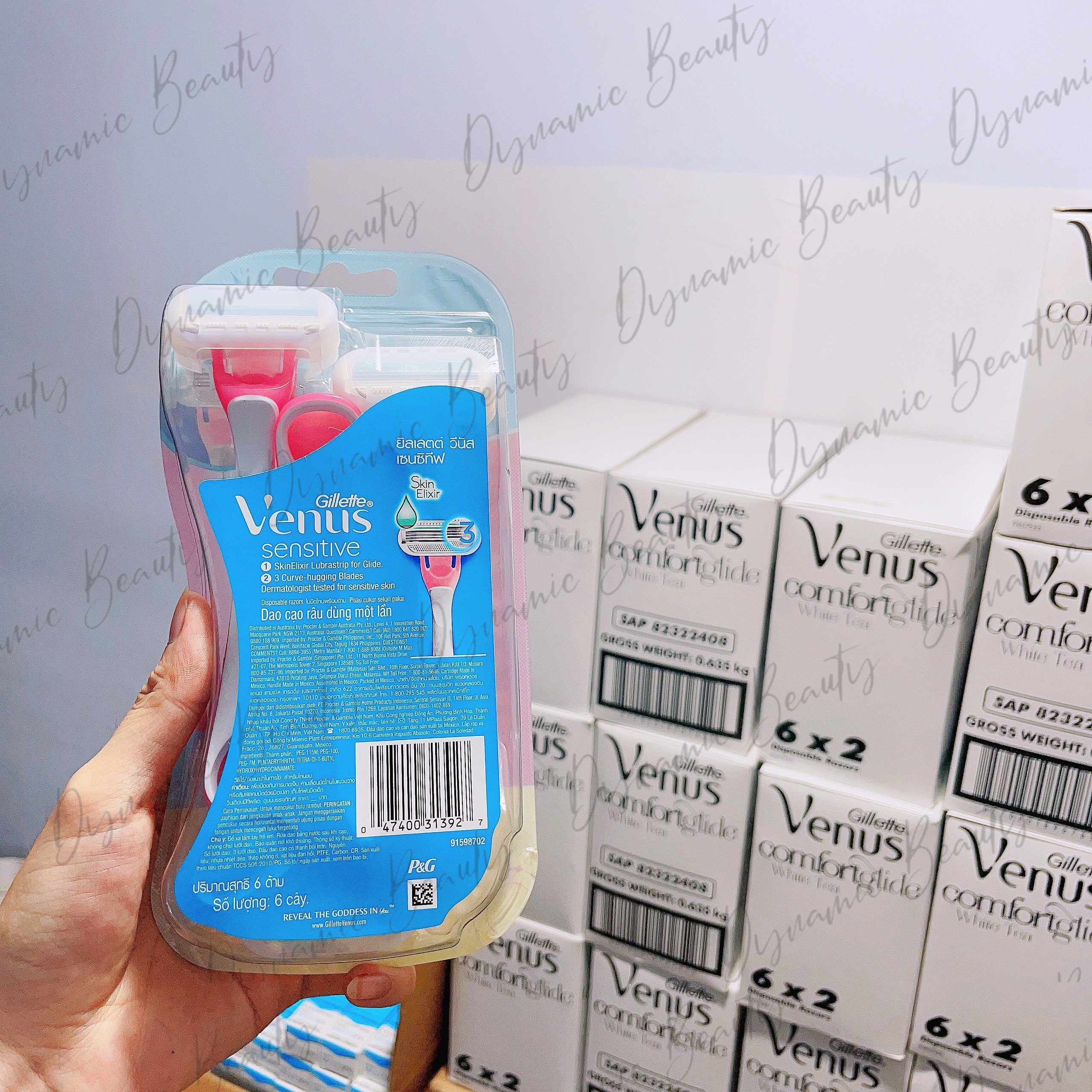Dao cạo Gillette venus sensitive dành cho da nhạy cảm