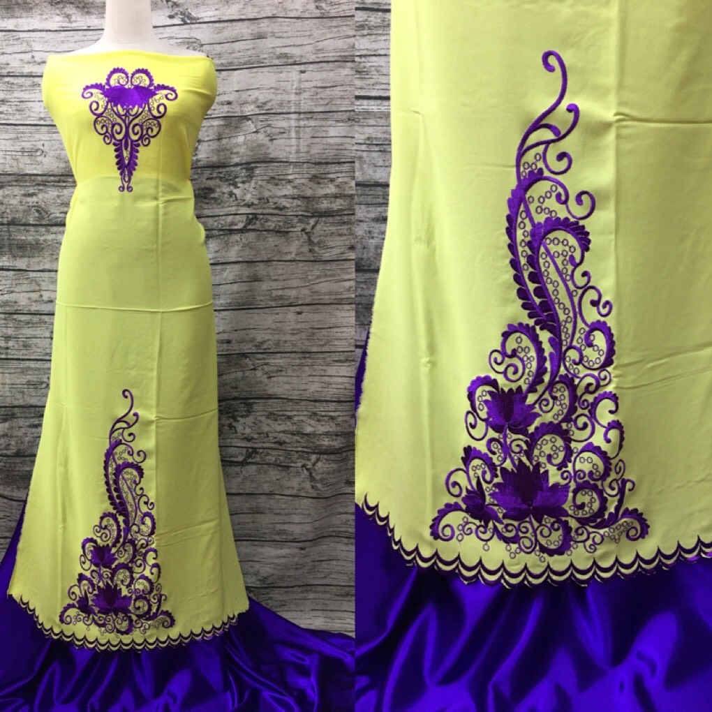 Vải áo dài thêu chân (230k giảm còn 159k/áo. to 169k) LH23