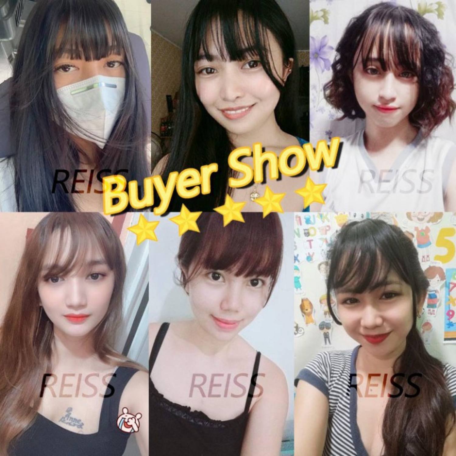 Tóc mái giả thưa phong cách Hàn Quốc dễ thương