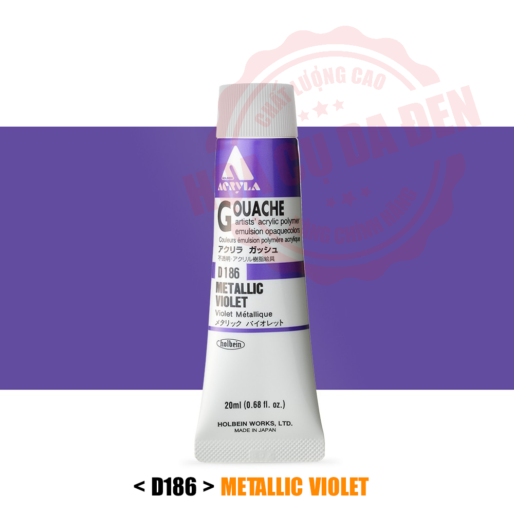 Tone metallic | màu acryla gouache holbein | tuýp 20ml