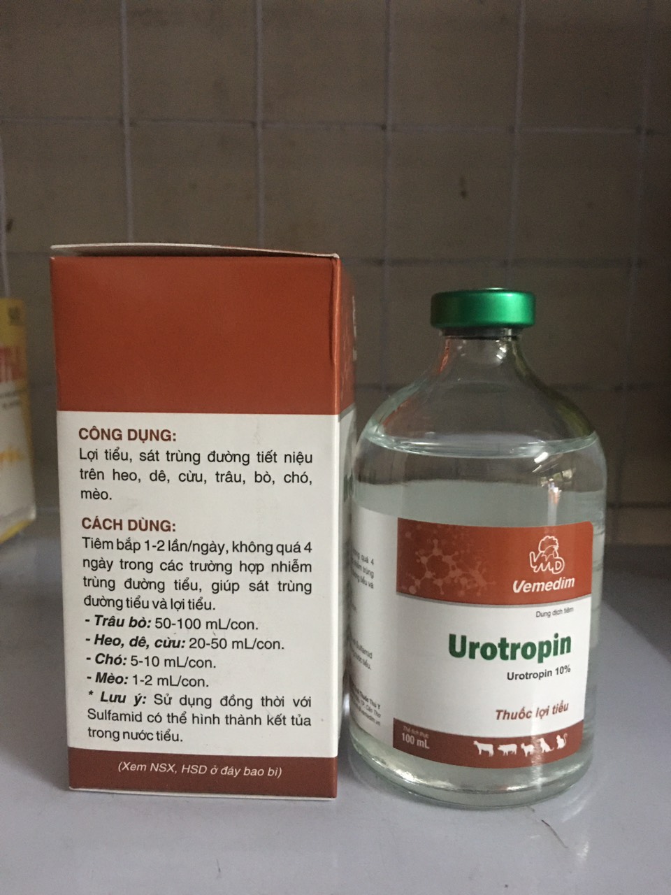 Urotropin 100ml - chỉ dùng trong thú y