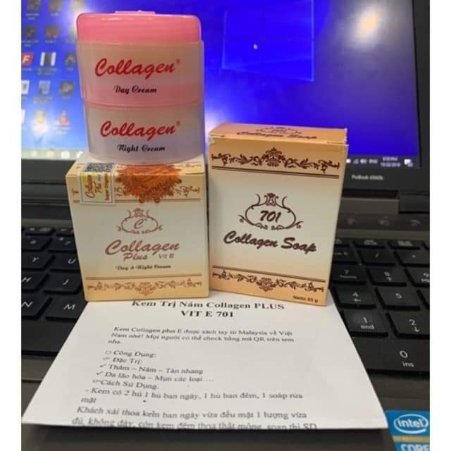 KEM COLLAGEN PLUS VIT E (TEM ĐỎ) dành cho da nám tàn nhang