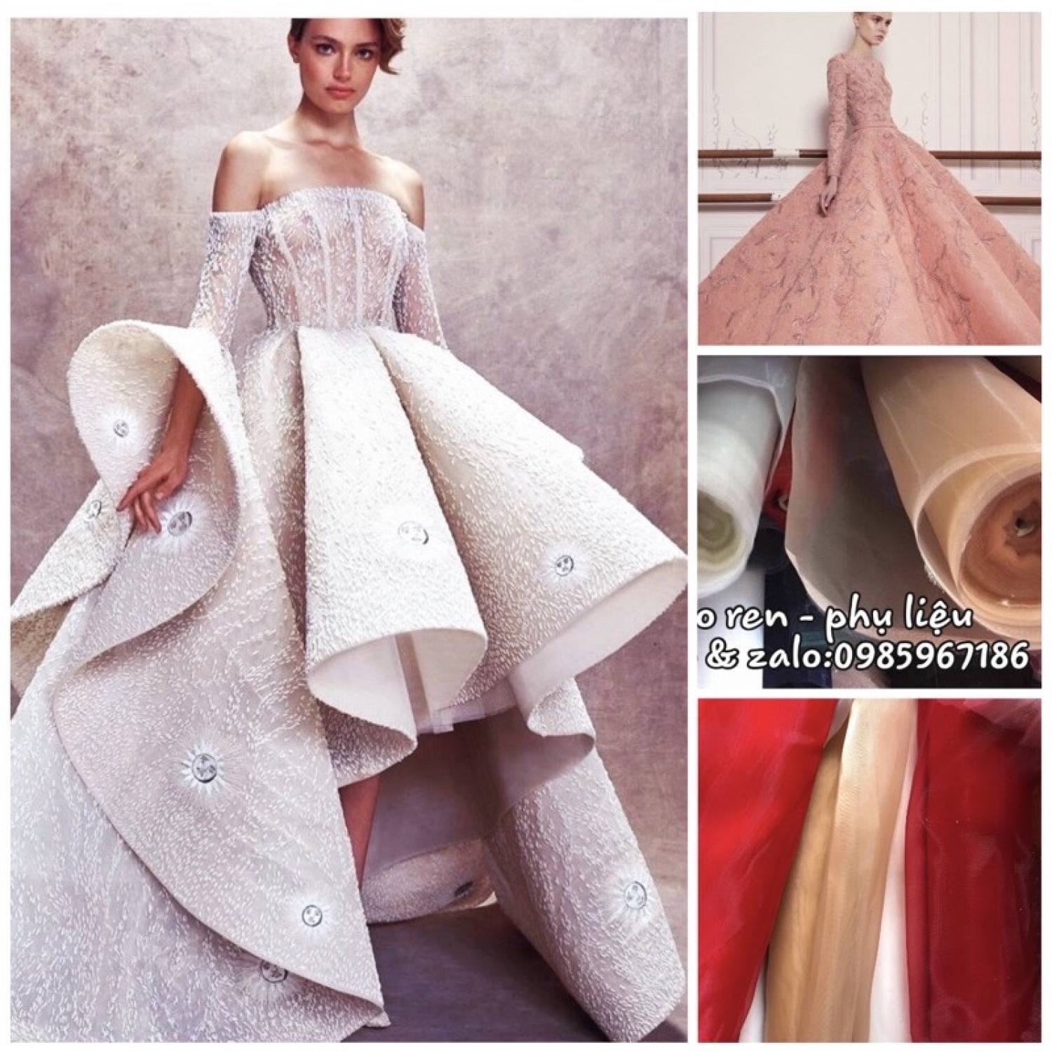 lưới vi tính cứng tạo độ phồng xoè(50k/m)
