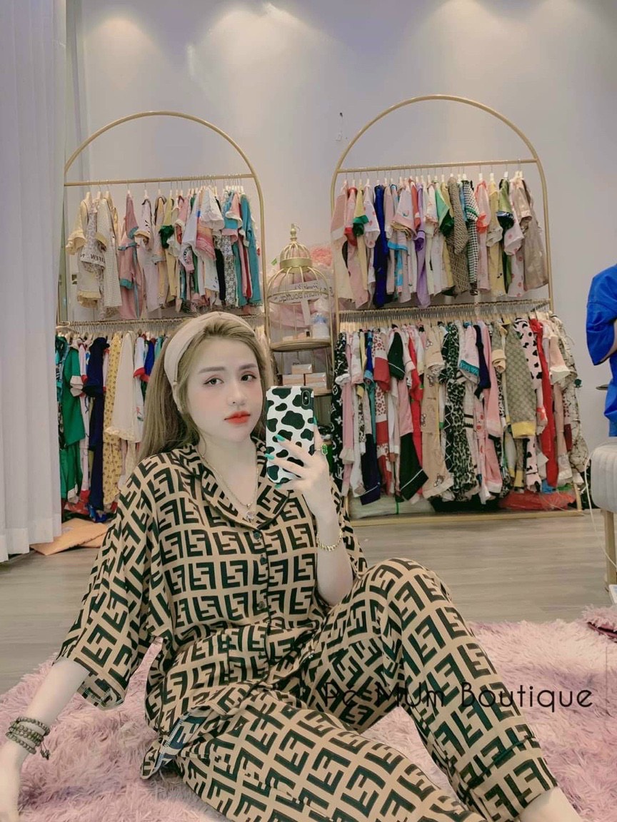 Bộ pijama nữ cánh dơi lụa mango form to dưới 70 kg