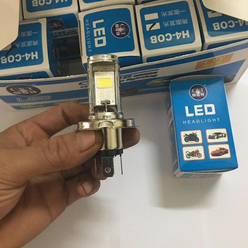 Đèn Pha Led 3 Chân H4 Xe Máy Loại Chạy Điện Bình