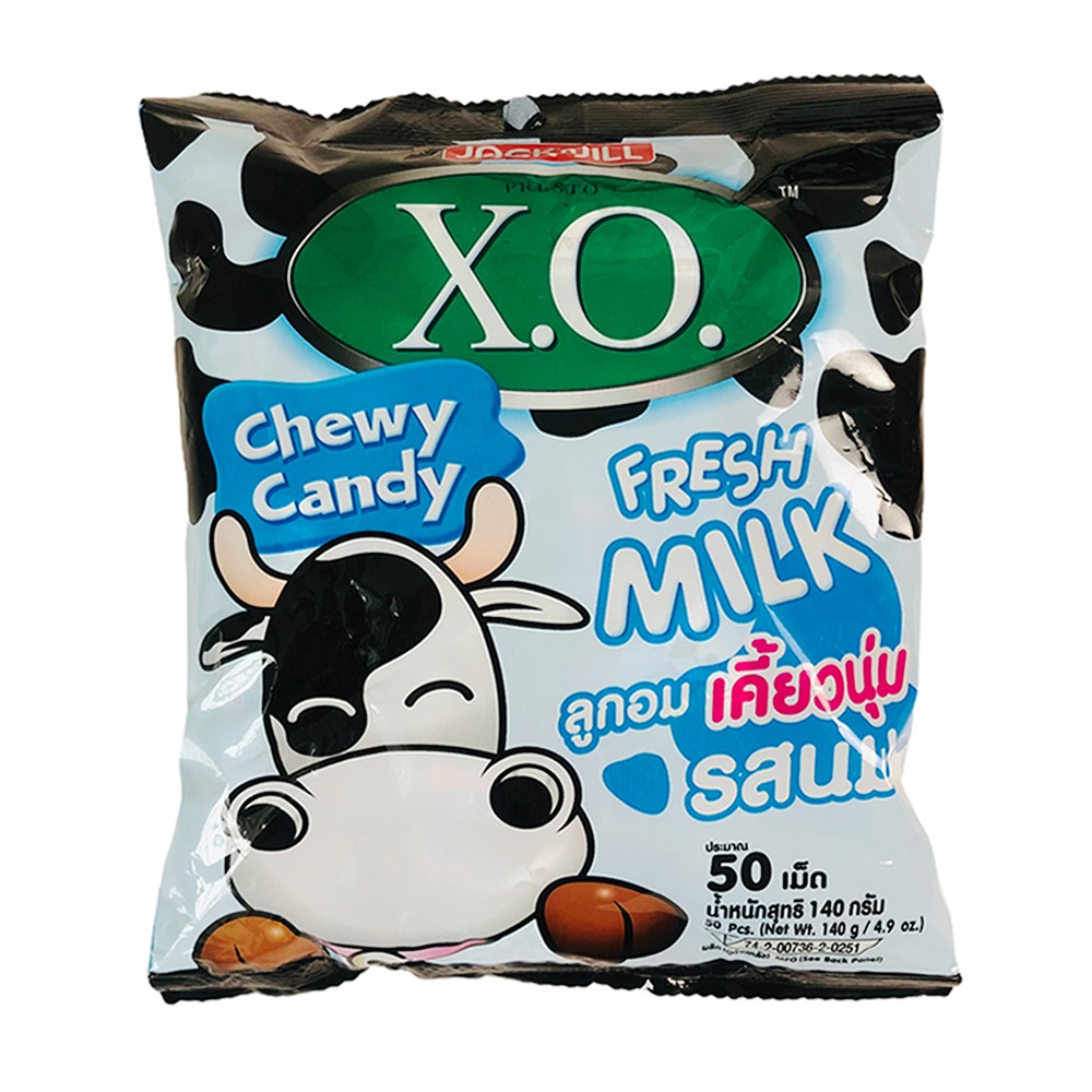 Kẹo Sữa Bò XO Thái Lan Fresh Milk Chewy Candy (Gói 140g)