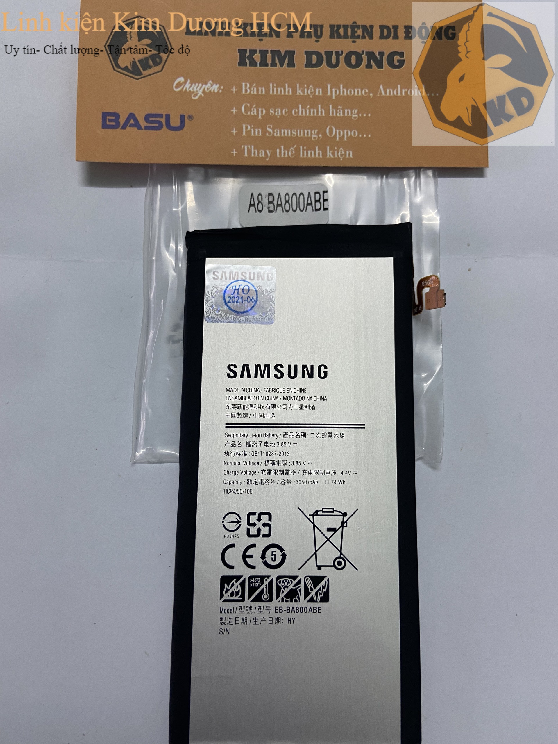 Pin Samsung Galaxy A8 (2015) A800 (Mã pin: BA800ABE-3050mAh)