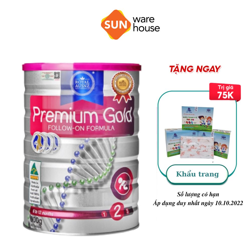 Sữa Bột Hoàng Gia Úc Premium Gold Số 2 Bổ Sung Vitamin