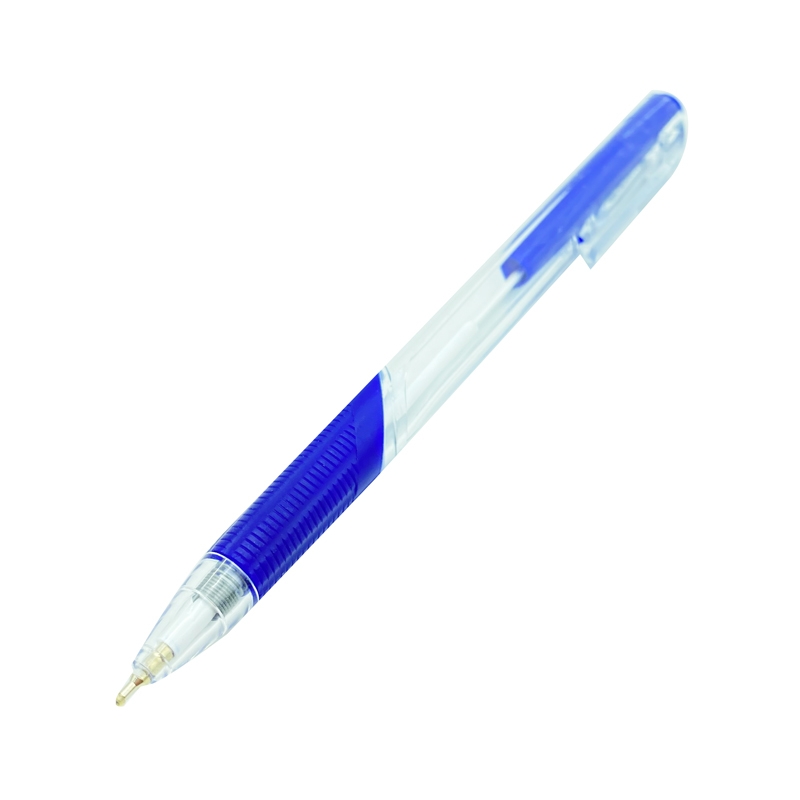 [Combo 10 cây] Bút Bi Mực Semi Dạng Bấm STACOM - BP1055 - Với Đầu Ngòi 0.5mm Cùng 2 Màu Mực Xanh - Đỏ, Có Thanh Cài Áo Tiện